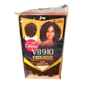 NATURALI STAR  ZURY SIS V8910 CROCHET BRAID WANDA CURL 8-10 INCH (1 PACK ENOUGH)